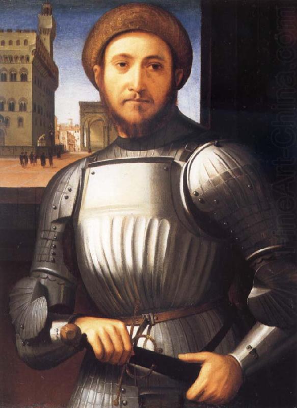 Portrait of Man in Armour, Francesco Granacci